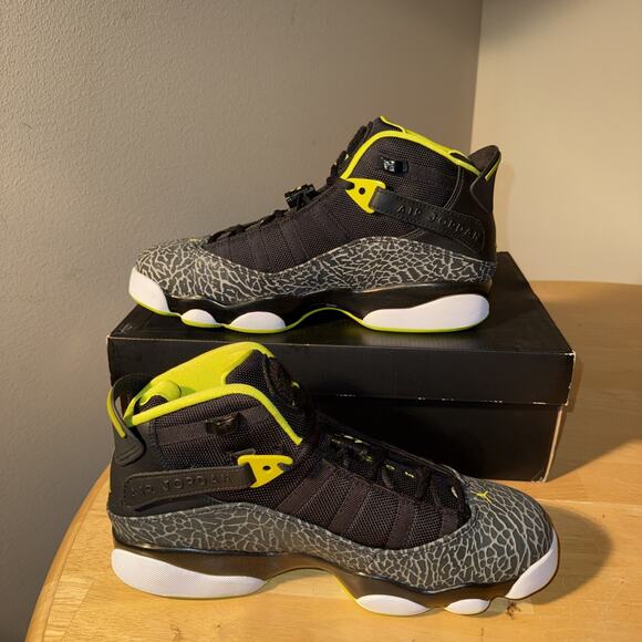 Jordan 6 Ring Men’s Size 9 Shoes 322992-033 DS OG ALL. Venom Green New Size main image 4